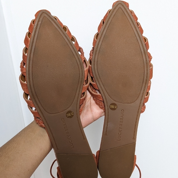 Lucky Brand suede brocki sandals - Picture 14 of 16